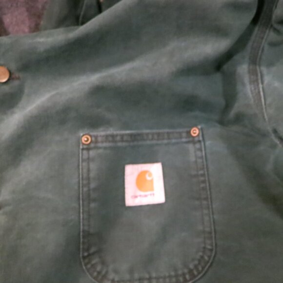 Carhartt blanket lined chore coat mens xl green - Picture 2 of 2
